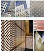 staggered pitch perforated metal steel sheet decor